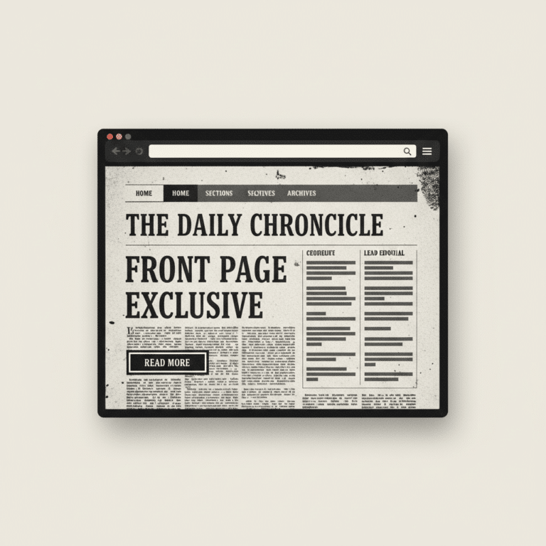 Old Newspaper Editorial