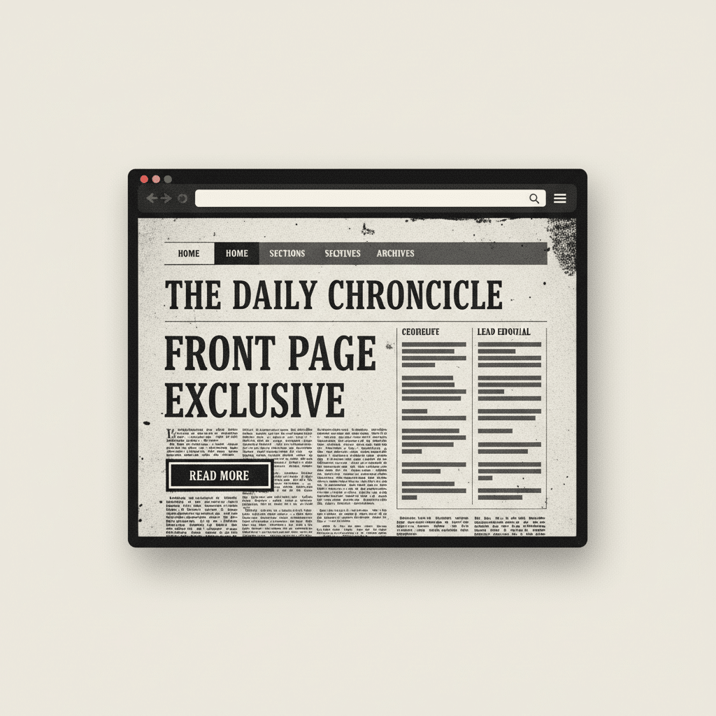 Old Newspaper Editorial